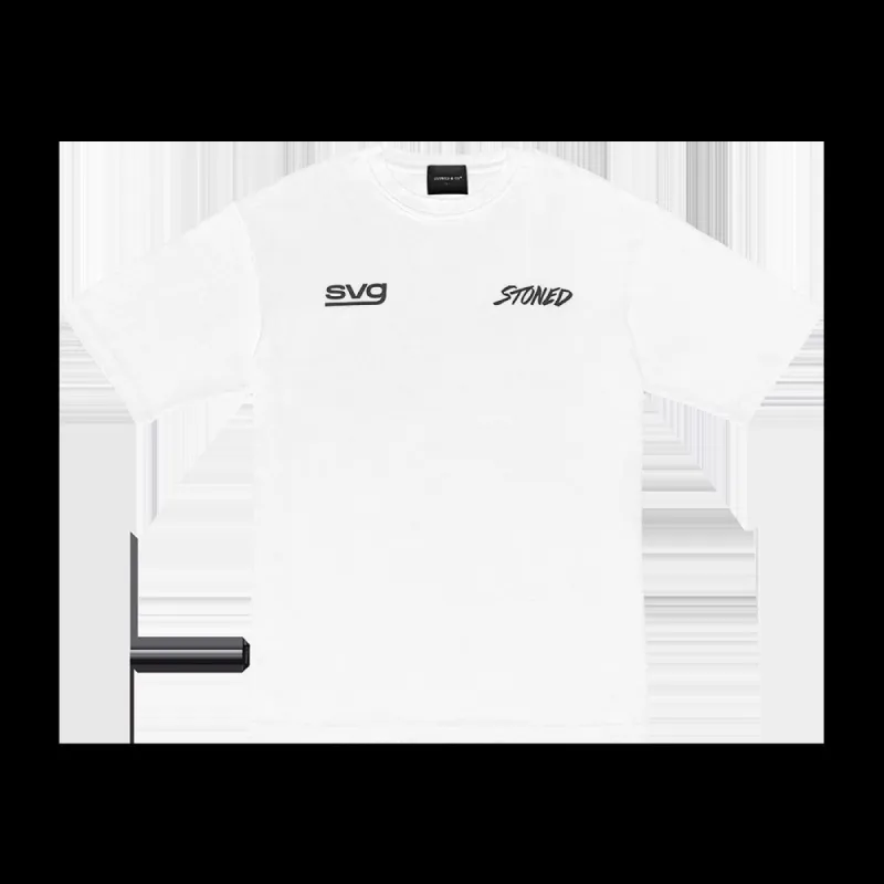 STONED X SVG : LOGO TSHIRT WHITE sold by Stone & Co.