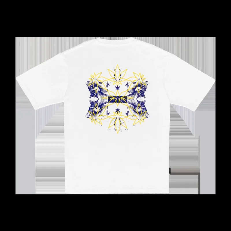 Maverick : Hisbiscus T-shirt White sold by Stone & Co.
