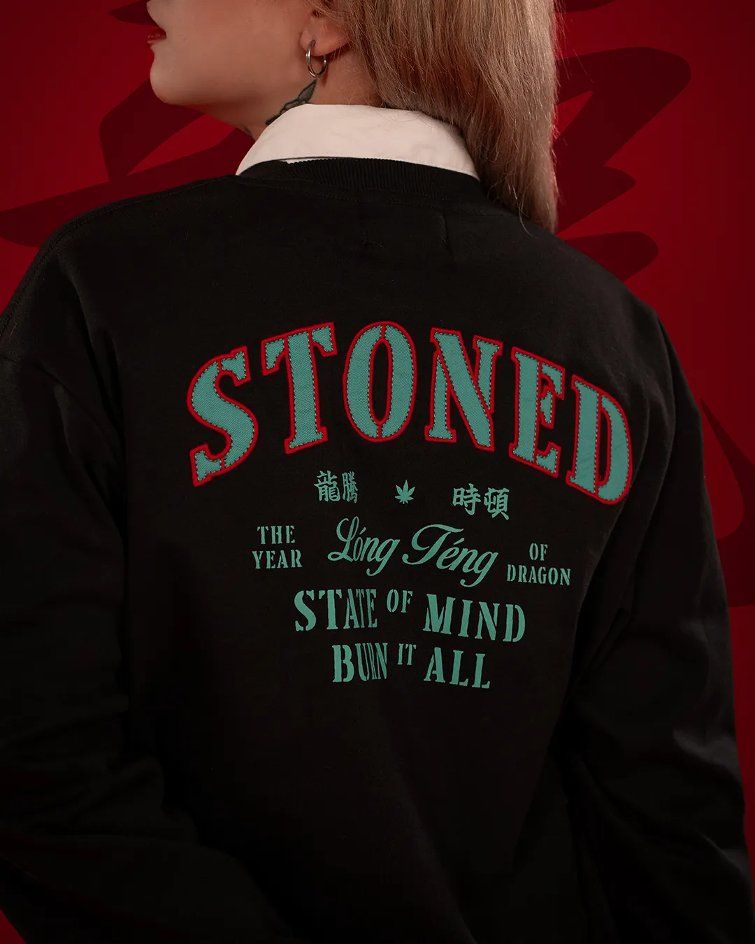 Stoned Rising Naga : Descendants L/S Black sold by Stone & Co. product image thumbnail 4