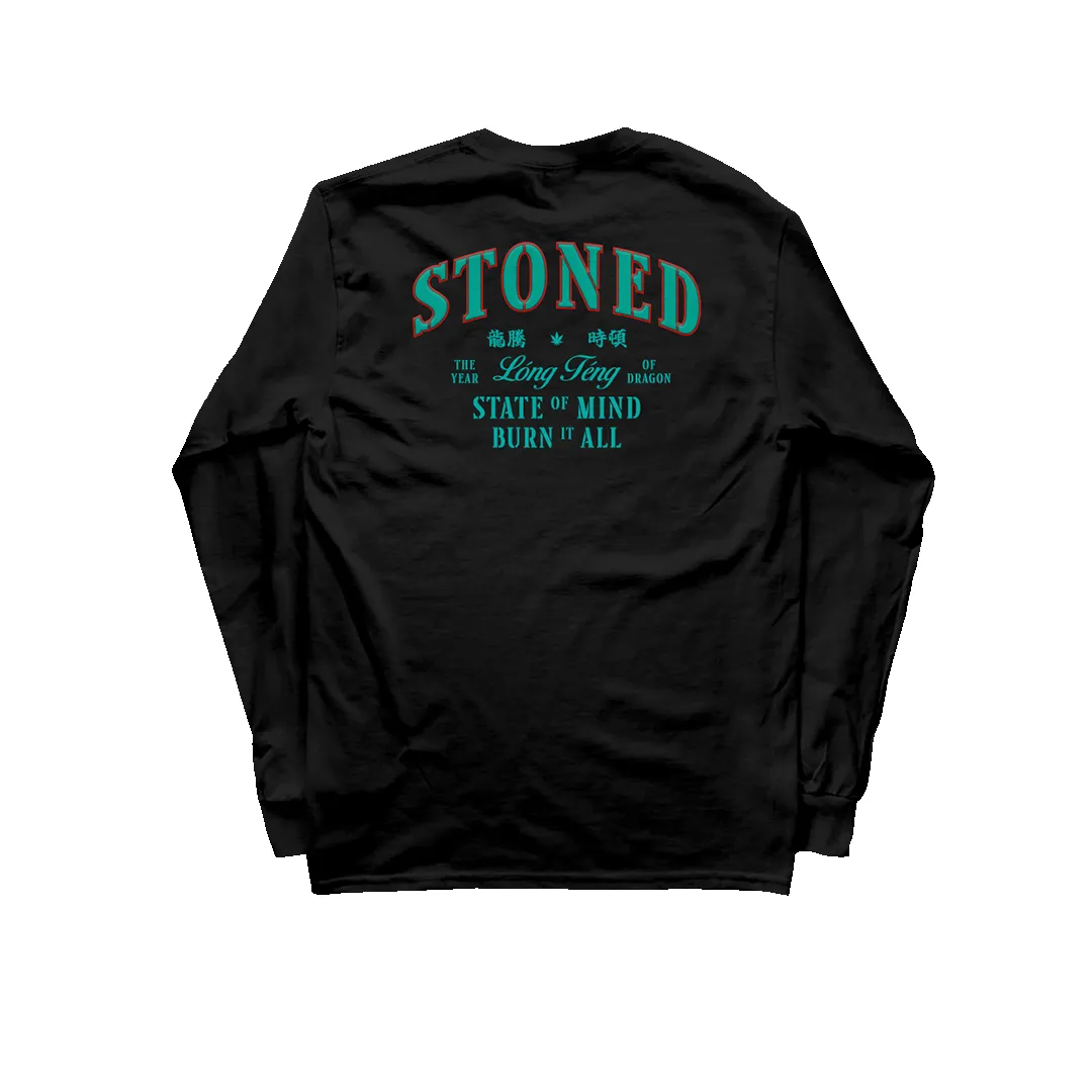 Stoned Rising Naga : Descendants L/S Black sold by Stone & Co.