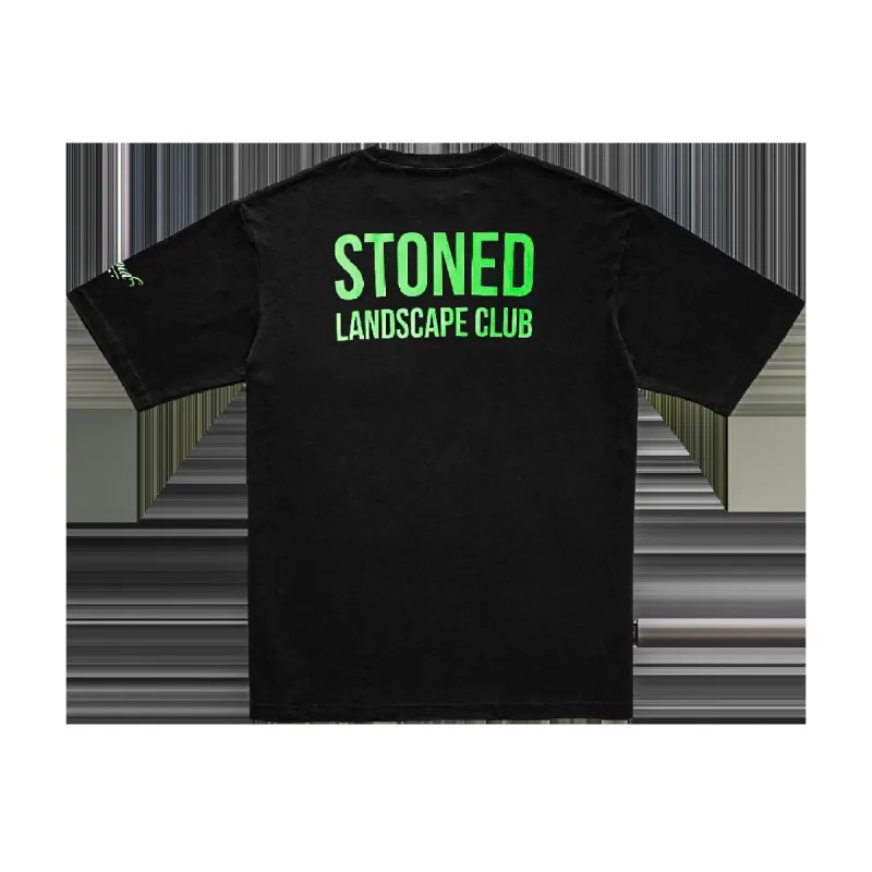 Stoned : Landscape Club Logo T-Shirt Black sold by Stone & Co.