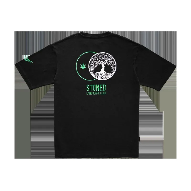 Stoned : Landscape Club Dual T-Shirt Black sold by Stone & Co.