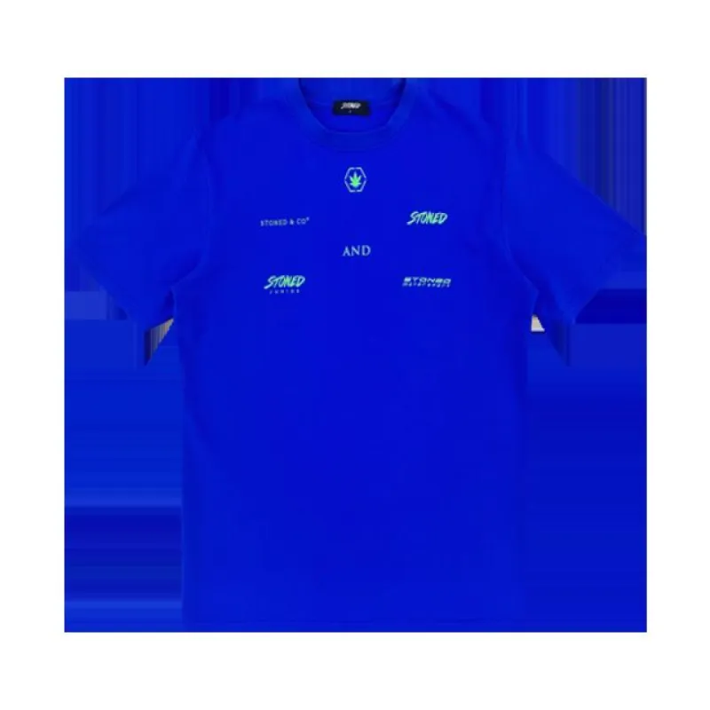 STONED & CO. GROUP T-SHIRT BLUE sold by Stone & Co.