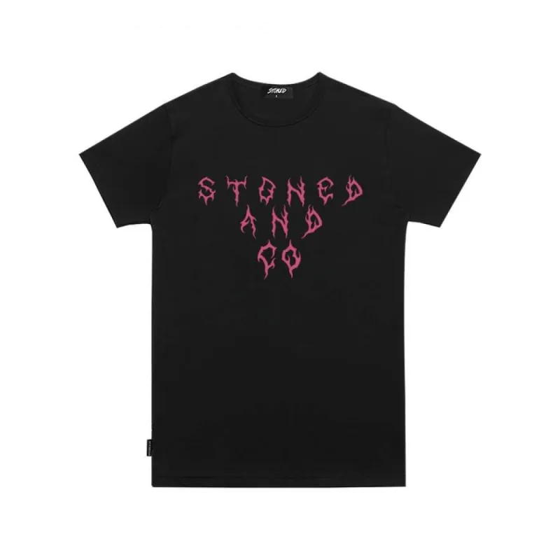 INCANDESCENCE NEON PINK TSHIRT BLACK sold by Stone & Co.