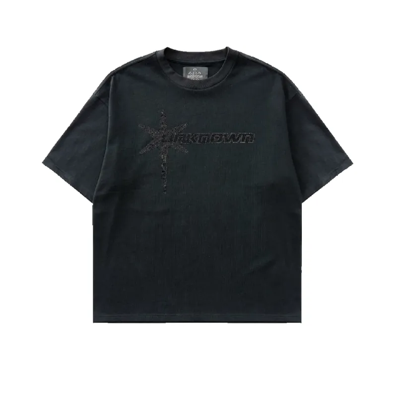 Unknown : Tonal Star Rhinestone SS Tee Black sold by Stone & Co.