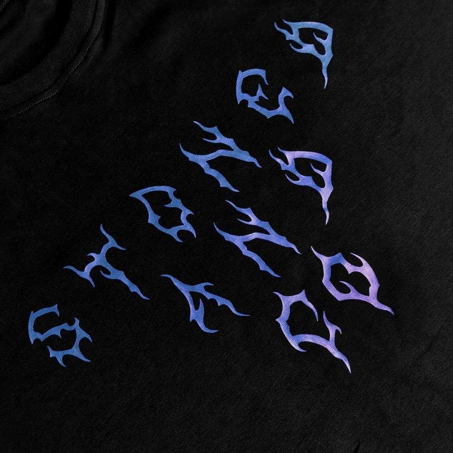 INCANDESCENCE NEON BLUE TSHIRT BLACK sold by Stone & Co. product image thumbnail 3