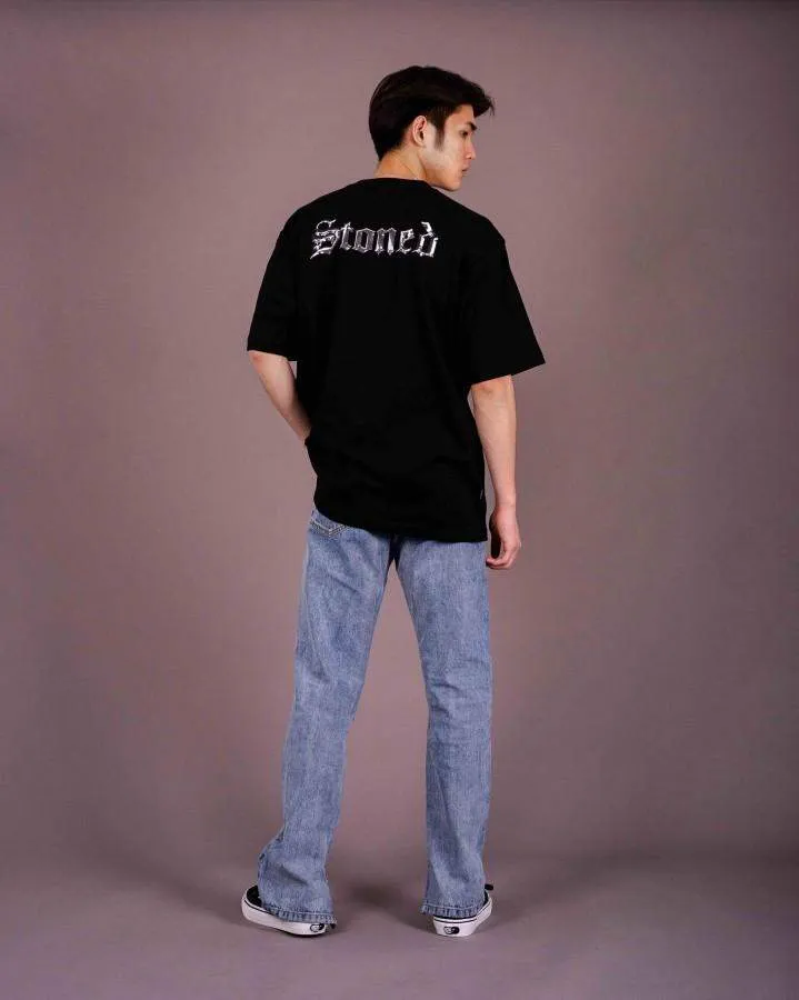 Chaos : Chrome Oversized T-Shirt Black sold by Stone & Co. product image thumbnail 3