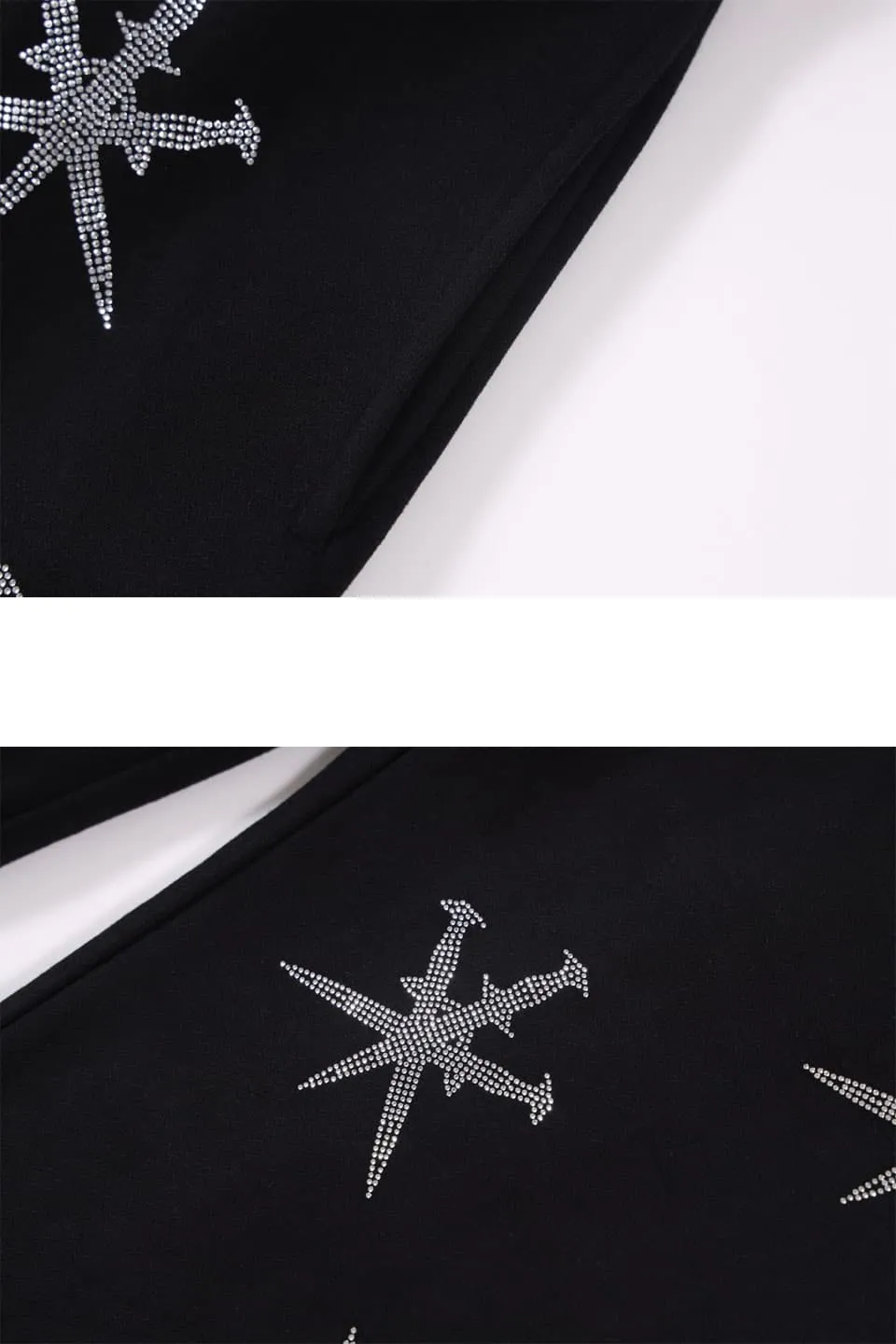 Unknown : Black Dagger Rhinestoned Joggers sold by Stone & Co. product image thumbnail 4