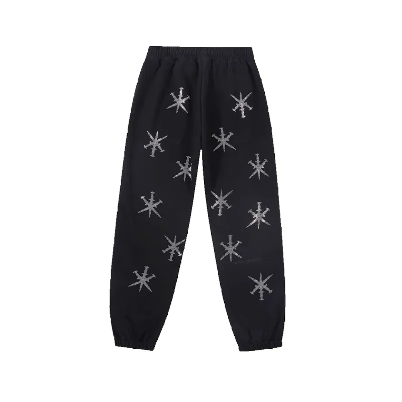 Unknown : Black Dagger Rhinestoned Joggers sold by Stone & Co.