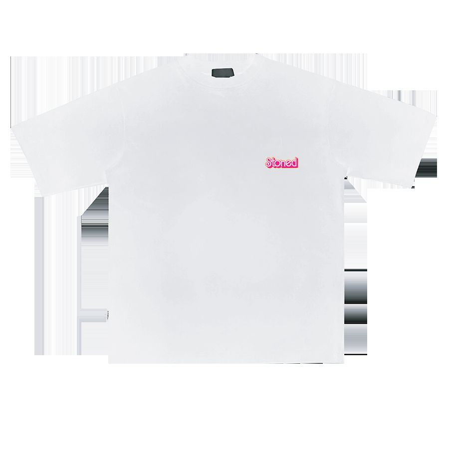 Stoned : Pink Ending Tee White sold by Stone & Co. product image thumbnail 2