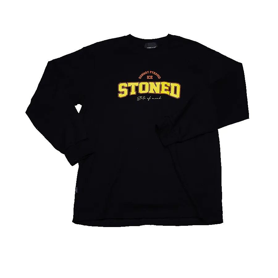 Stoned x Sunway Ice : Logo Tee L/S Black sold by Stone & Co.