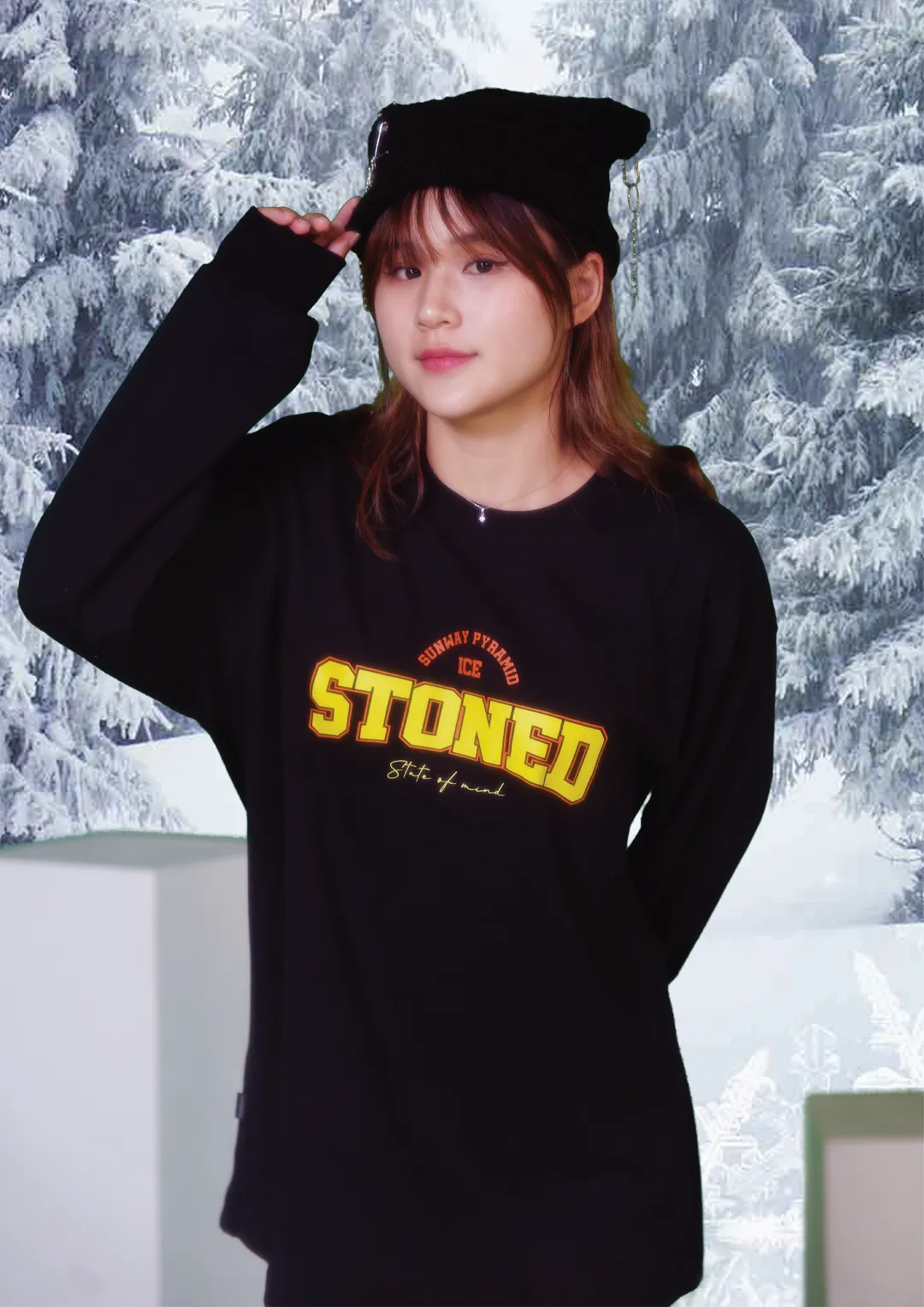 Stoned x Sunway Ice : Logo Tee L/S Black sold by Stone & Co. product image thumbnail 3