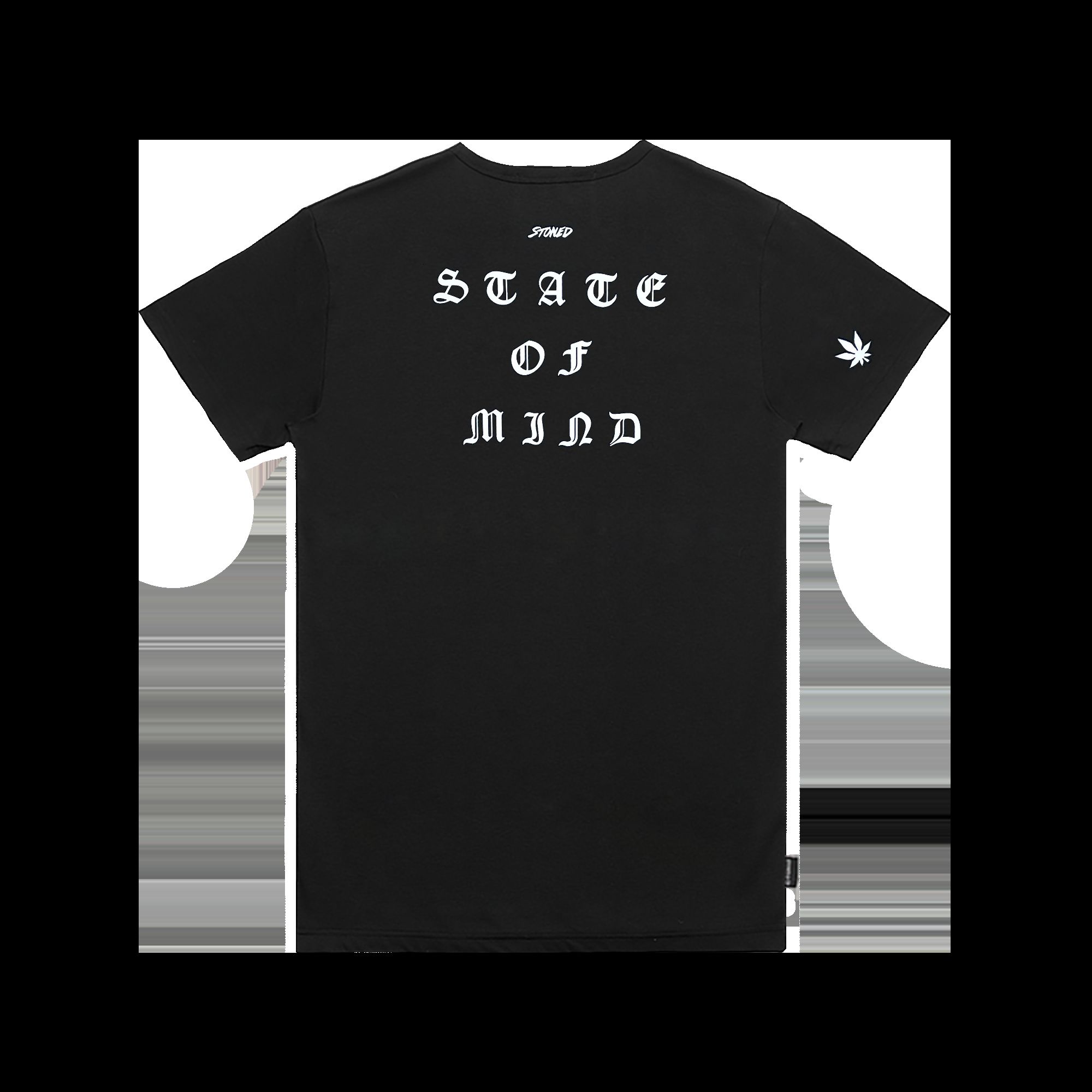 STONED STATE OF MIND LOGO TSHIRT BLACK sold by Stone & Co. product image thumbnail 2