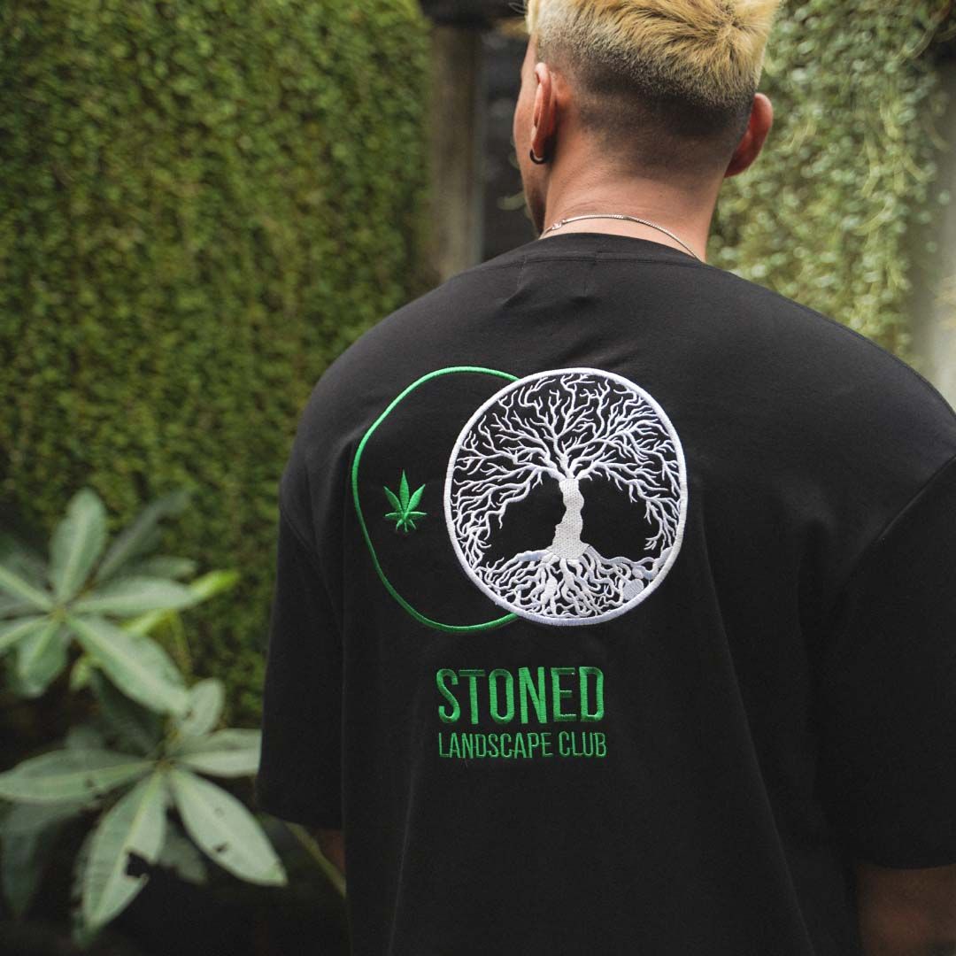 Stoned : Landscape Club Dual T-Shirt Black sold by Stone & Co. product image thumbnail 7