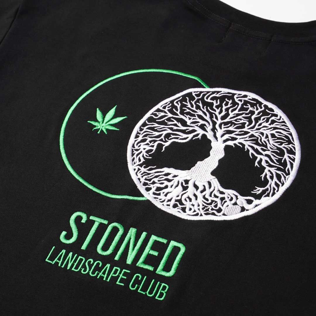 Stoned : Landscape Club Dual T-Shirt Black sold by Stone & Co. product image thumbnail 3