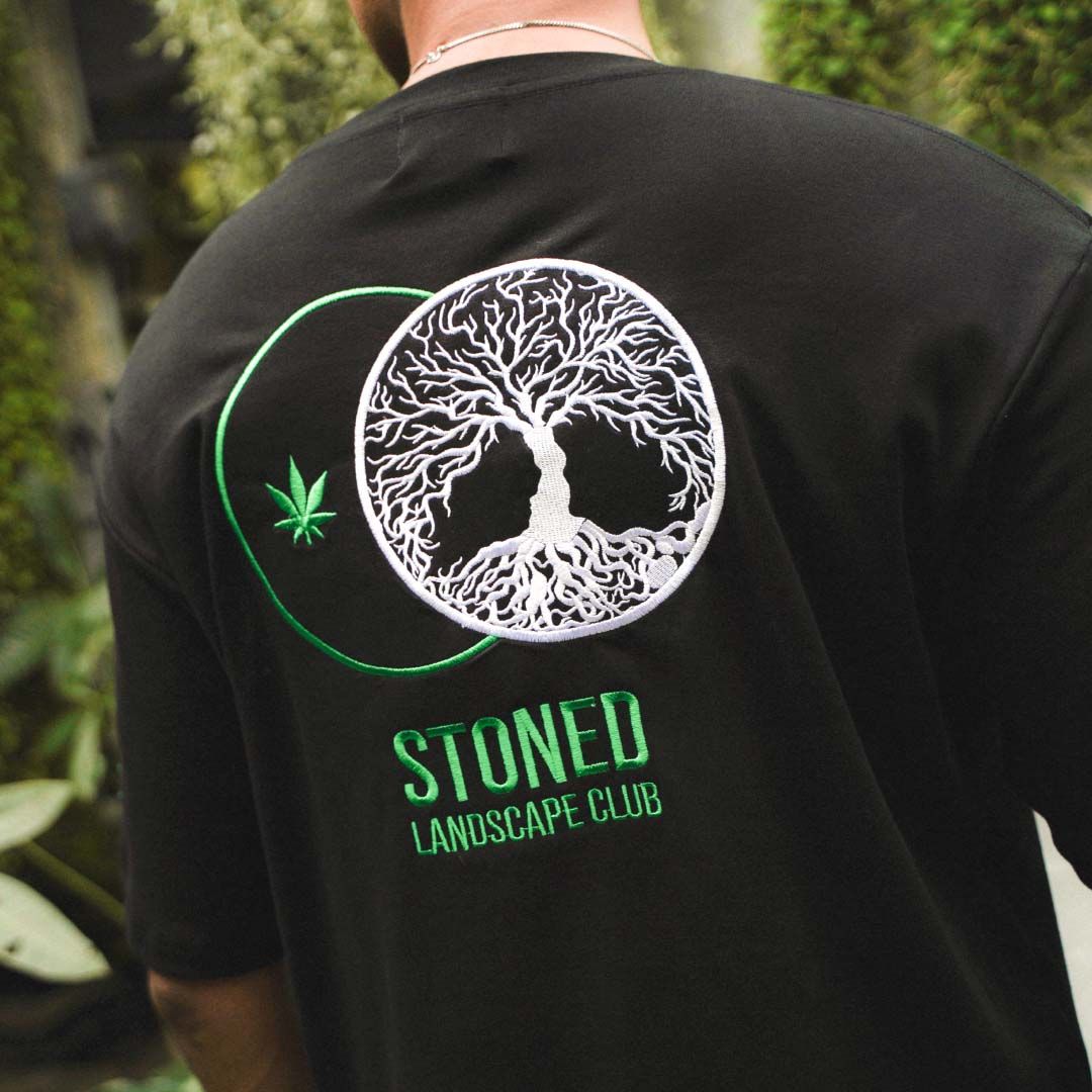 Stoned : Landscape Club Dual T-Shirt Black sold by Stone & Co. product image thumbnail 6