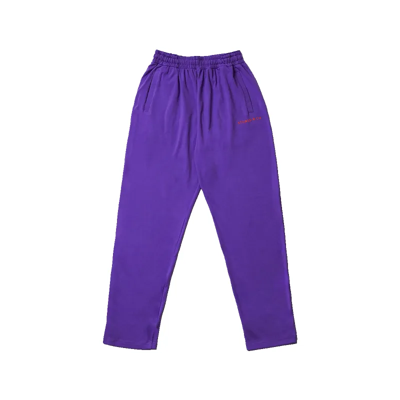 Stoned Eternal : Lavender Logo Pants made by Stone & Co.