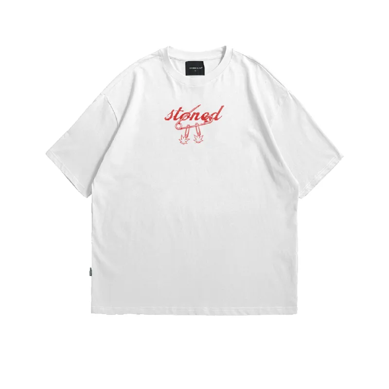 LOVESTONED Series : Pin Tee White sold by Stone & Co.