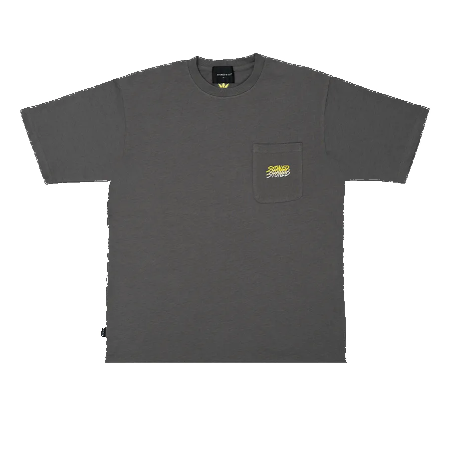 Stoned Originals : Pocket Tee Grey sold by Stone & Co.