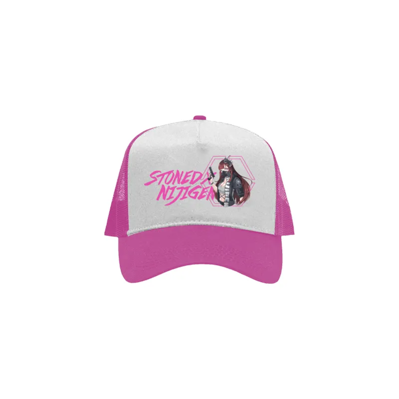 Stoned x Nijigen : Trucker Cap Pink sold by Stone & Co.