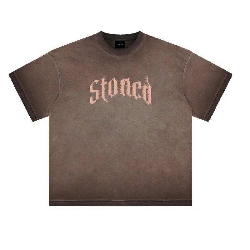 Euphoria : Washed Tee Brown sold by Stone & Co.