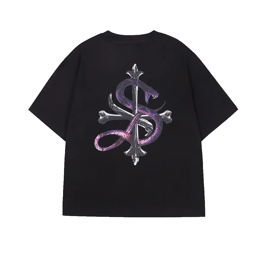 Supplier : Snake Cross Tee Black sold by Stone & Co. product image thumbnail 2