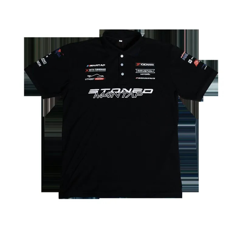 Stoned x M4NTAP : Driver Polo Tee Black sold by Stone & Co.