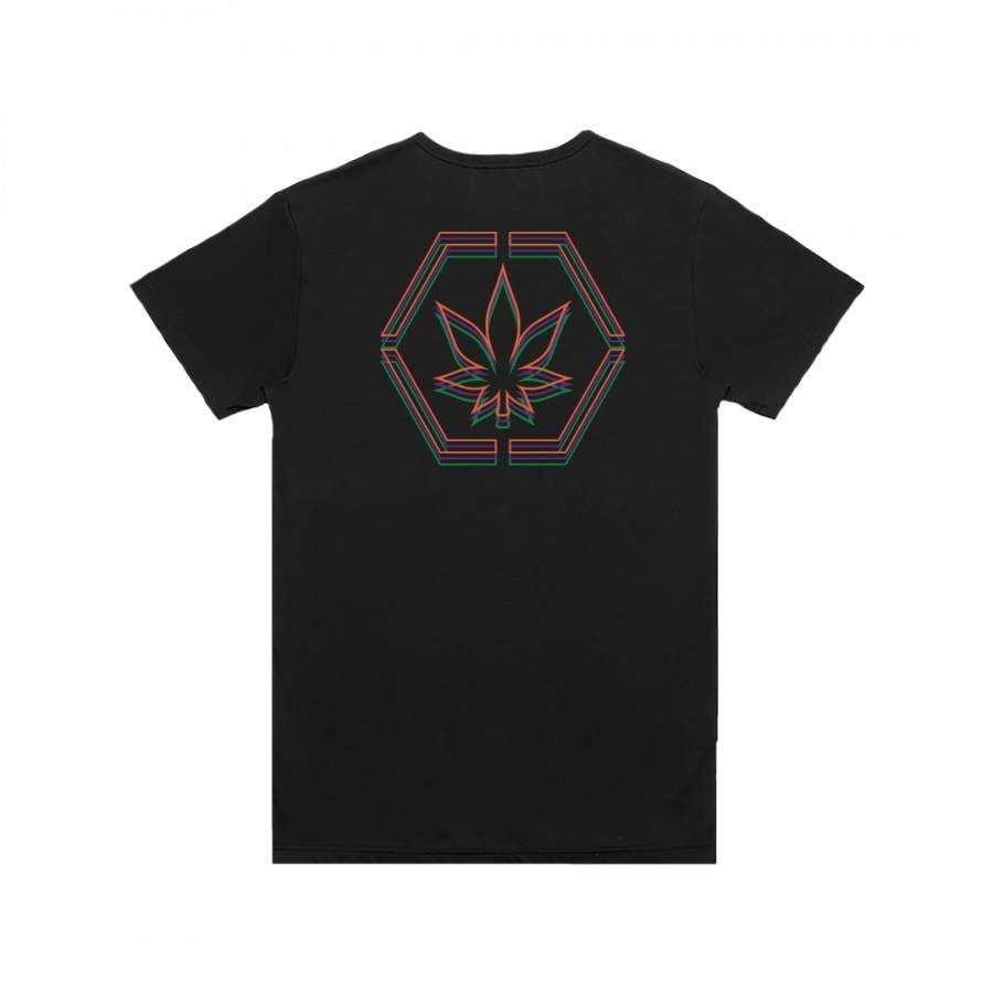 TRI-STONED PENTAGON T-SHIRT OVERSIZED BLACK sold by Stone & Co. product image thumbnail 2