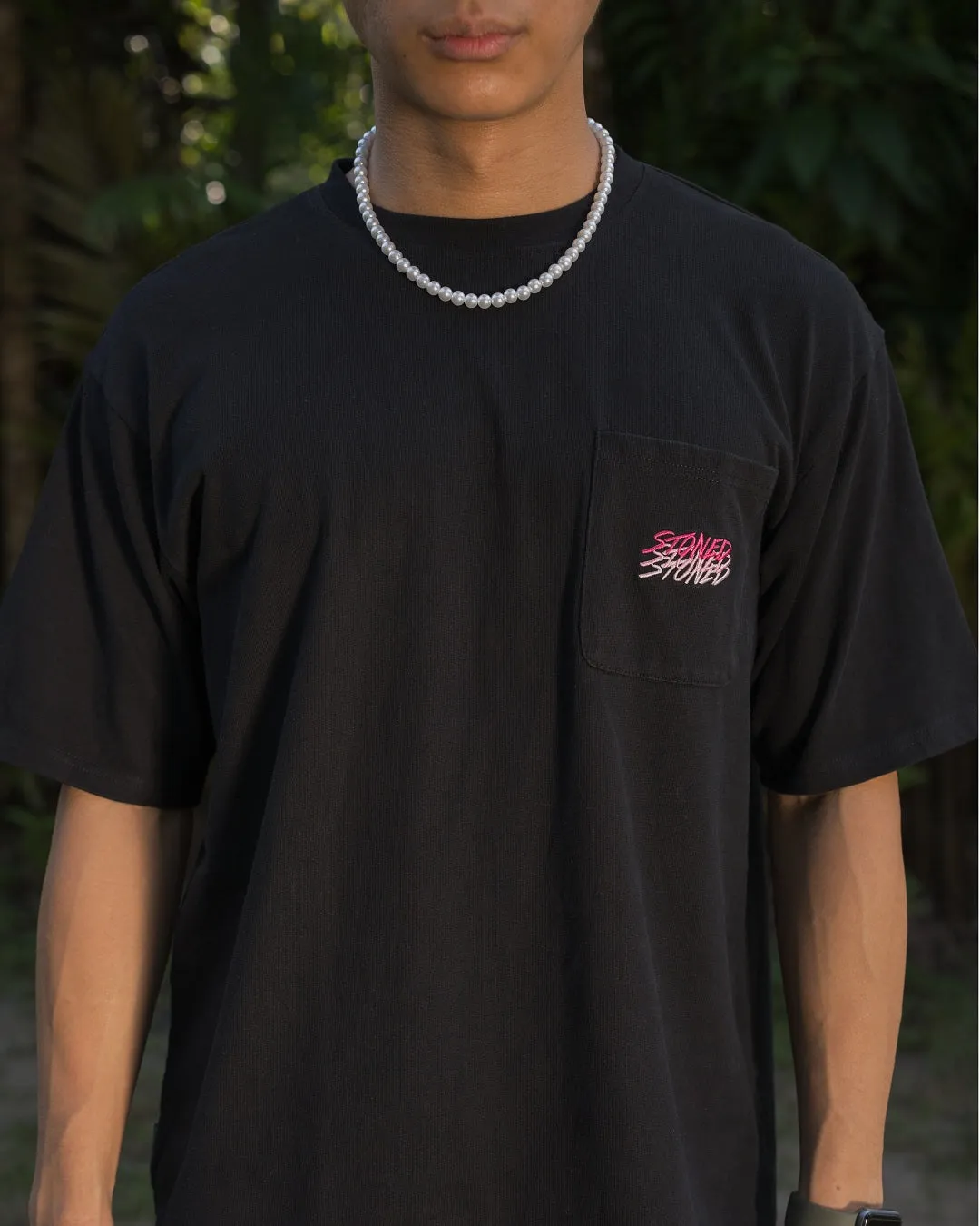 Stoned Originals : Pocket Tee Black sold by Stone & Co. product image thumbnail 3