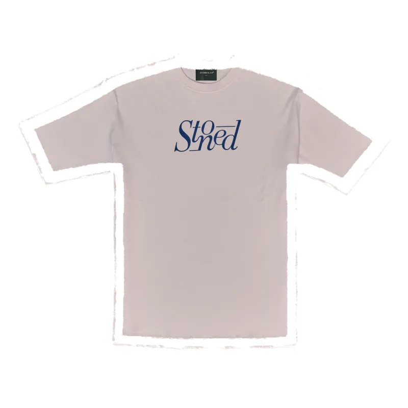 Stoned Blessed : Logo Tee White sold by Stone & Co.
