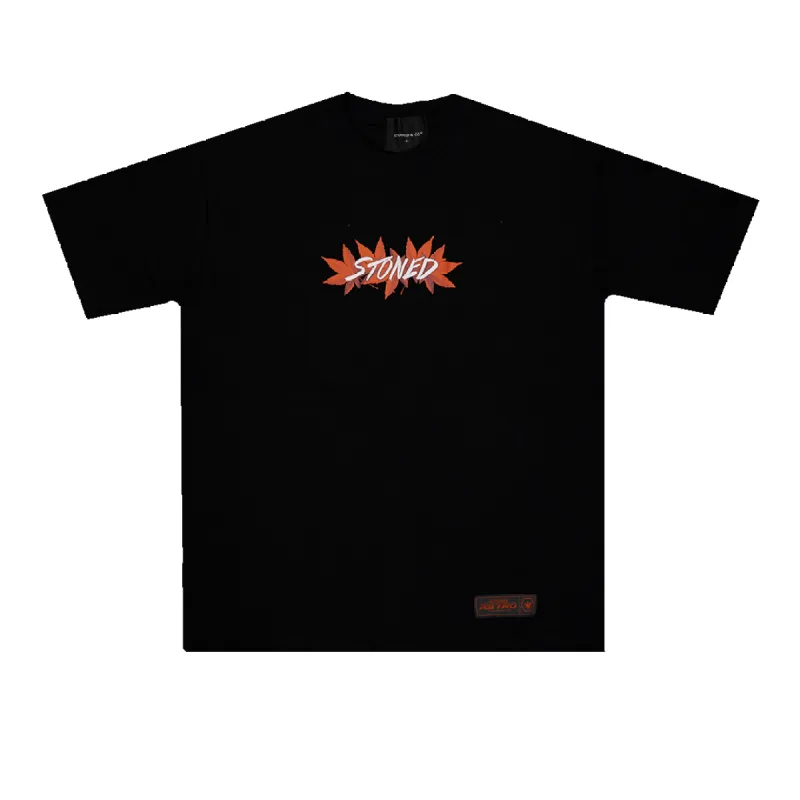 Stoned Retro : Genetic Maple Tee Black sold by Stone & Co.