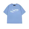 Unknown : Acid Dyed Hybrid Logo Tee Blue sold by Stone & Co.