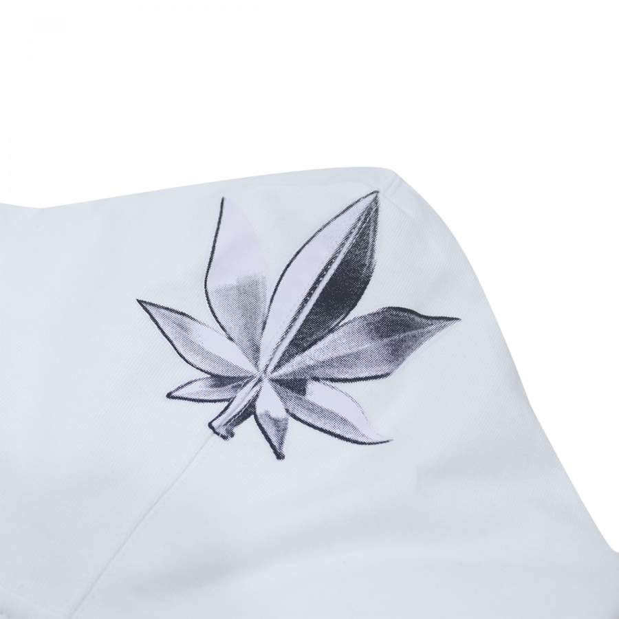 CHROME FIRE ZIP-UP HOODIE WHITE sold by Stone & Co. product image thumbnail 5