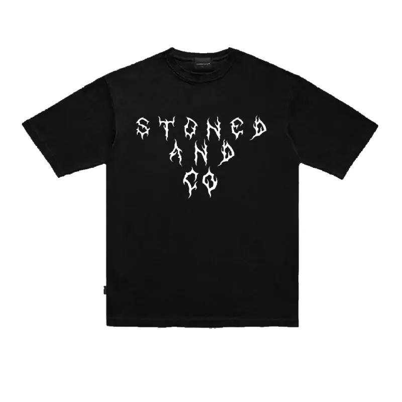 Stoned : Incandescence Logo Tee Remake Black made by Stone & Co.