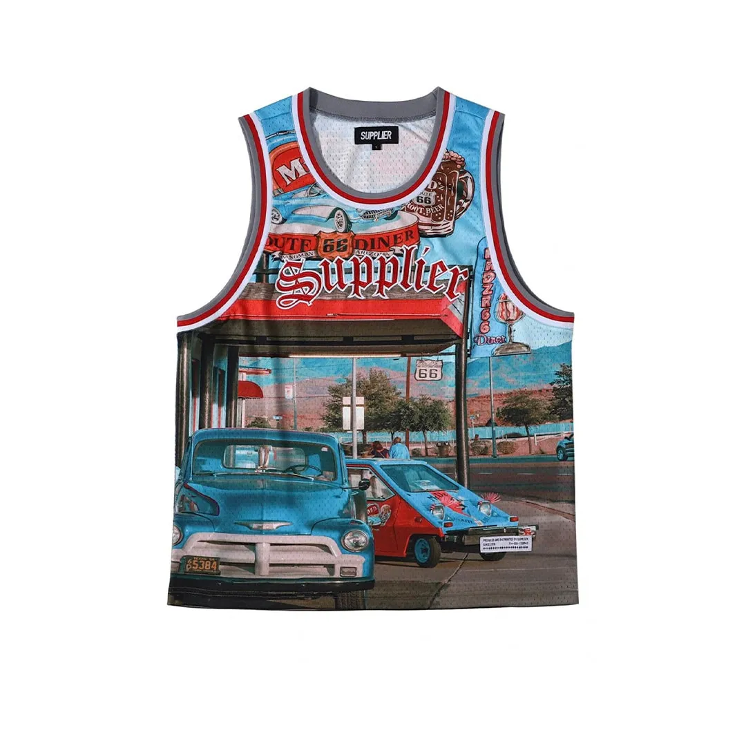 Supplier : Mesh Tank Top Red sold by Stone & Co.