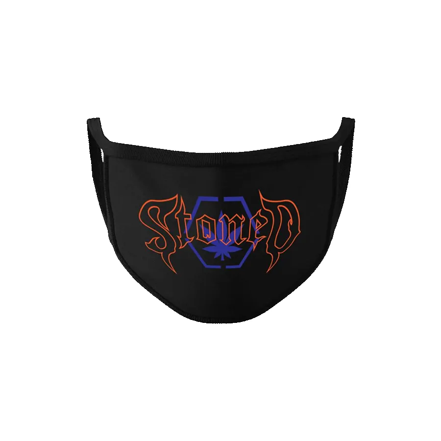 RE-IMAGINED CONSPIRACY FACE MASK BLACK sold by Stone & Co.