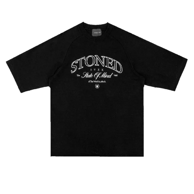 Void : Logo Raglan Tee Black sold by Stone & Co.