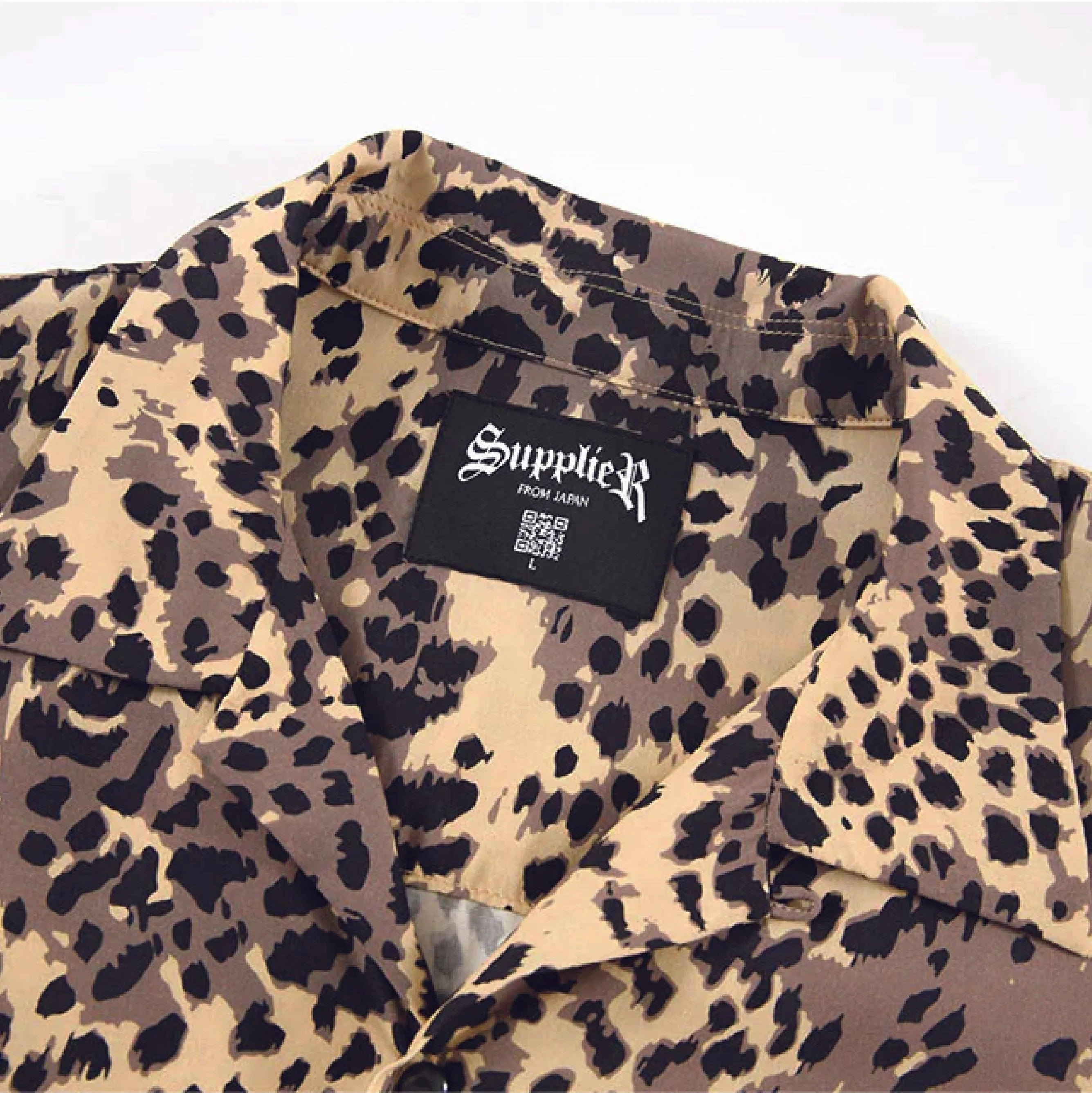 Supplier : Leopard Open Collar Shirt Brown sold by Stone & Co. product image thumbnail 4