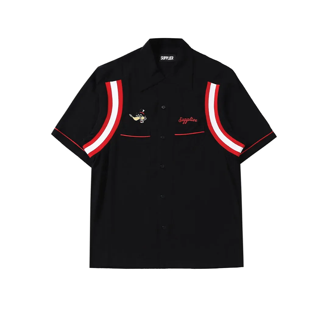 Supplier : Duck Bowling Shirt Black sold by Stone & Co.