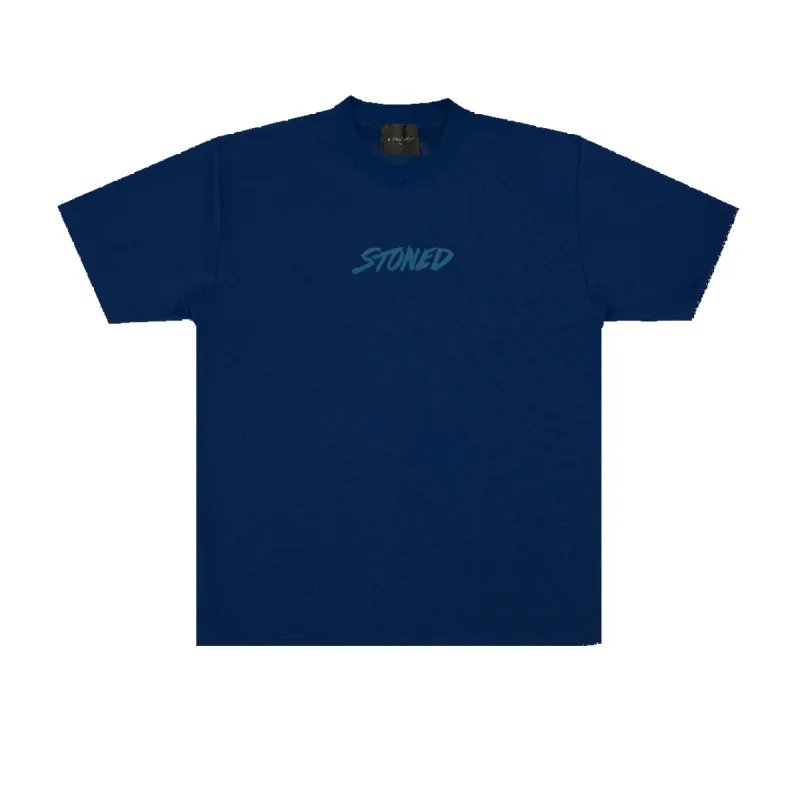 Colours : Genetic Hexagon Tee Navy sold by Stone & Co.