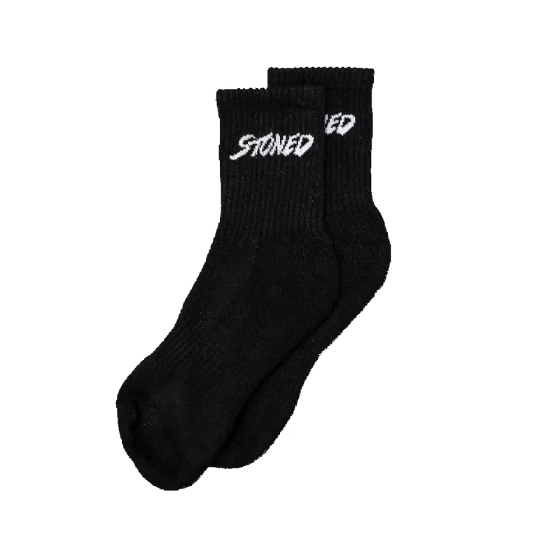 Stoned : Genetic Socks Black White sold by Stone & Co.
