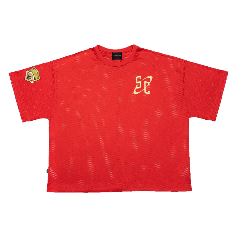 Stoned Universe : Maple Mesh Jersey Red sold by Stone & Co.