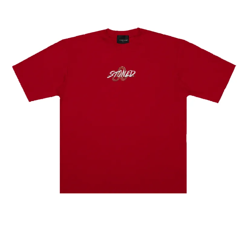 Mystic : Hexagon Snake Tee Red sold by Stone & Co.