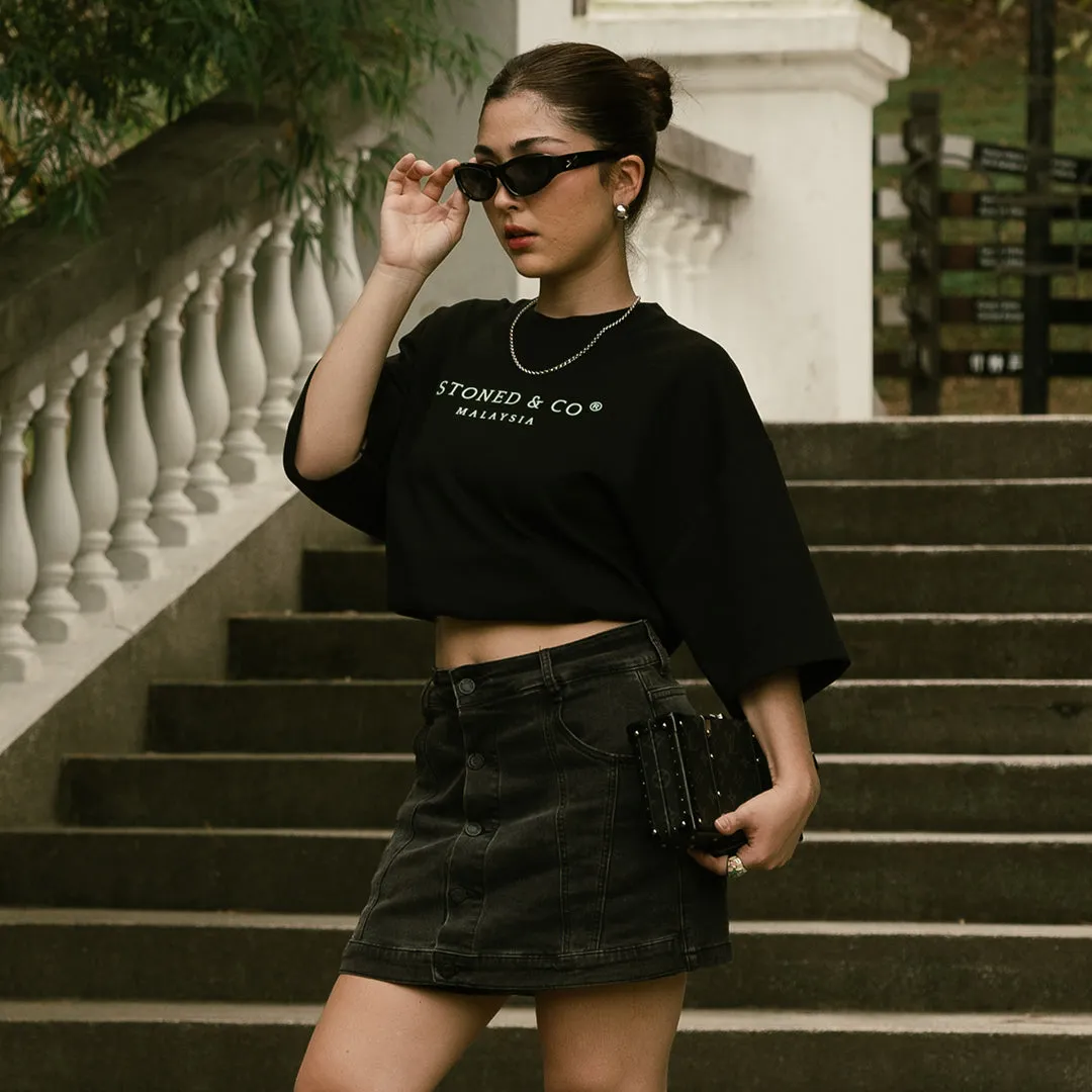 Golden Jade : Jade Signature Tee Black sold by Stone & Co. product image thumbnail 5