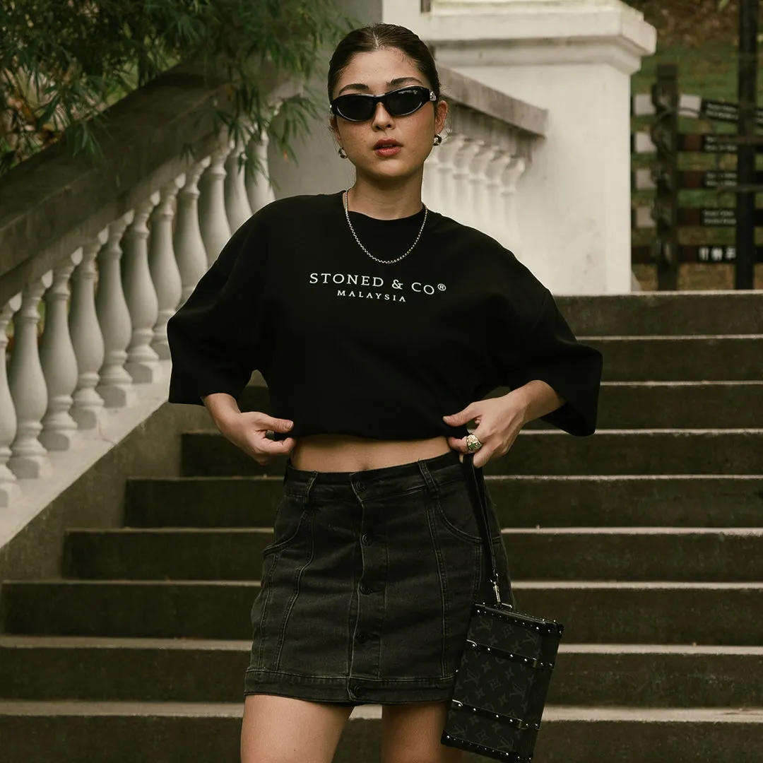 Golden Jade : Jade Signature Tee Black sold by Stone & Co. product image thumbnail 2