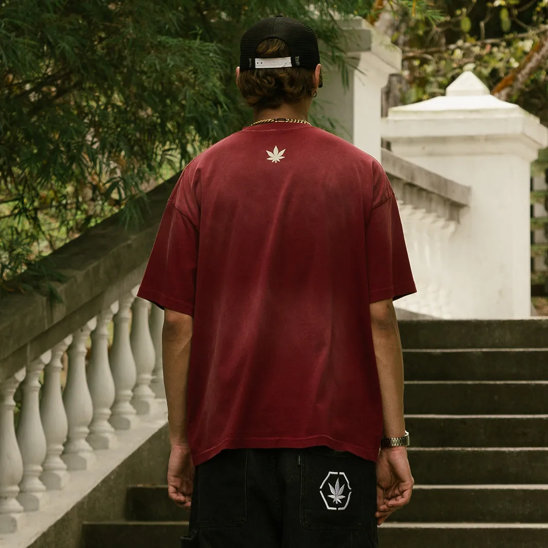 Golden Jade : Stoned Tape Wash Tee Red sold by Stone & Co. product image thumbnail 4