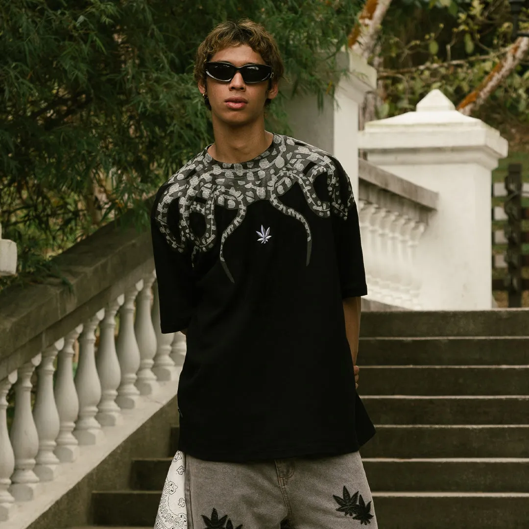 Golden Jade : All Over Snake Tee Black sold by Stone & Co. product image thumbnail 2