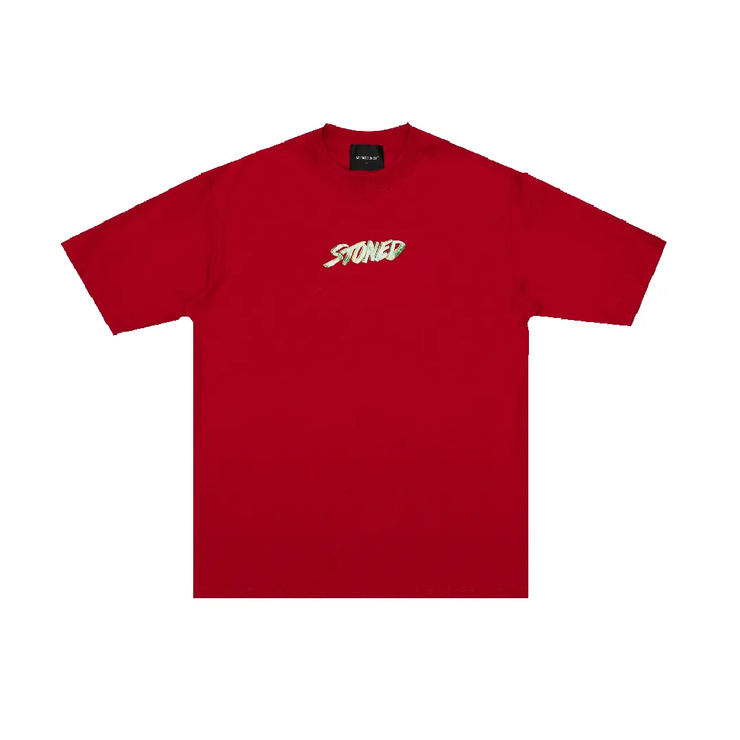 Golden Jade : Genetic Hexagon Jade Tee Red sold by Stone & Co.