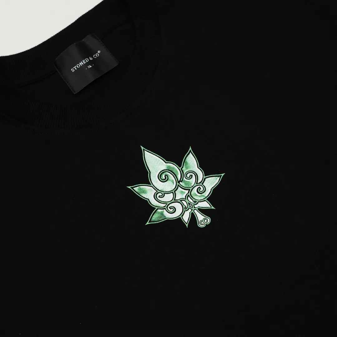 Golden Jade : Duo Snake Tee Black sold by Stone & Co. product image thumbnail 5