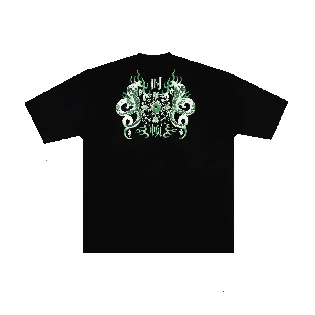 Golden Jade : Duo Snake Tee Black sold by Stone & Co. product image thumbnail 3